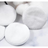 Facial care make up cotton pad 100pcs organic round shape cosmetic cotton pads