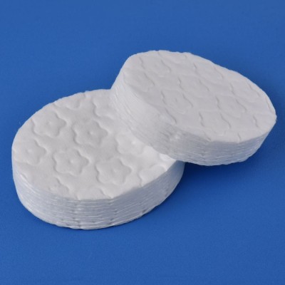 Medical level eco-friendly cosmetic bulk big cotton round facial cleansing organic cotton pads