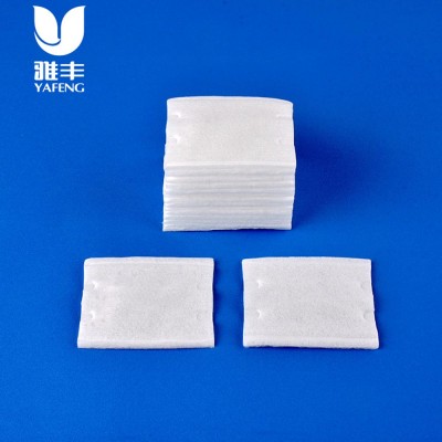 100% Pure Cotton Square pad manufacturer for cosmetic needs